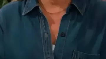 Denim Shirt worn by (Sharon Newman) in The Young and the Restless