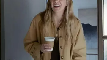 Shrinking S03 Lily Rabe Brown Trench Coat