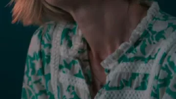 Floral Bib Blouse worn by Nikki Alexander (Emilia Fox) in Silent Witness