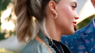 The Valley Persian Style Sky Akhbari Green Leather Jacket in The Valley: Persian Style (S01)