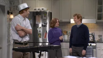 & Other Stories Mock Neck Relaxed Fit Sweater worn by Ashley Padilla as seen in Saturday Night Live (S51E13)