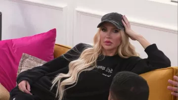 Bocianelli Criss Cross Hat worn by Christine Quinn as seen in House of Villains (S03E03)