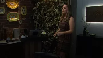 Robe Ramy Brook Jeanette portée par Hope Logan (Annika Noelle) telle que vue dans The Bold and the Beautiful le 4 février 2026