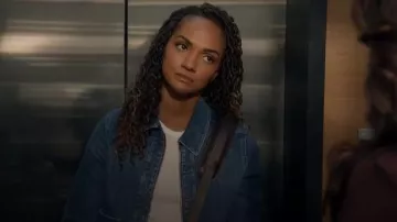 AG Jeans Alix Jacket worn by Nyla Harper (Mekia Cox) as seen in The Rookie (S08E08)