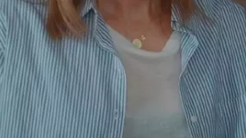 Striped Shirt worn by Liz (Christa Miller) in Shrinking