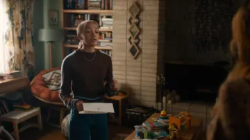 Jersey de punto corto de Zara que lleva Ava (Amirah J) como se ve en High Potential (S02E13)