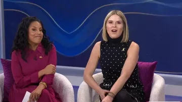 Vestido Blossom de Rachel Antonoff llevado por Jenna Bush Hager tal como se ve en Today with Jenna & Sheinelle el 5 de marzo de 2026