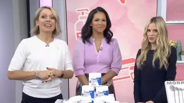 Vestido Midi Bodycon Bi-Stretch Crepe de Victoria Beckham llevado por Marnie B Nussbaum, tal como se ve en Today, el 5 de marzo de 2026