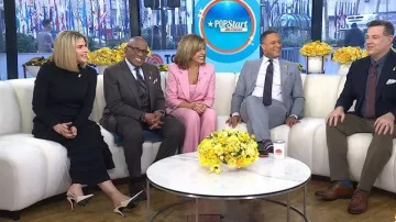Celine Judy Triomphe Stiletto Pump worn by Jenna Bush Hager as seen in Today on  March 9, 2026