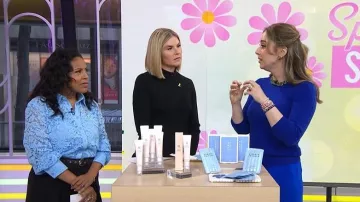 Swarovski Millenia Octagon Cut Crystals Necklace worn by Shereene Idriss as seen in Today with Jenna & Sheinelle on March 9, 2026