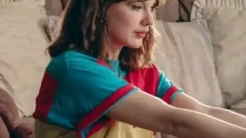 Opalite Music Video Colorblock Shirt worn by Taylor Swift in the music video Taylor Swift Opalite Music Video Every Easter Egg Found!