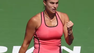 Aryna Sabalenka 2026 BNP Paribas Open Dress of Aryna Sabalenka in Aryna Sabalenka vs. Jaqueline Cristian | 2026 Indian Wells Round 3 | WTA Match Highlights