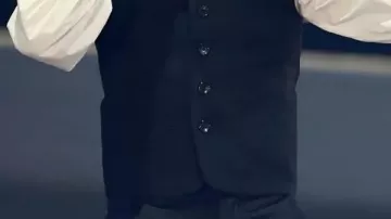 Black Vest worn by Bad Bunny in Bad Bunny Stole the limelight at Spotify's first Billions Club Live in Japan