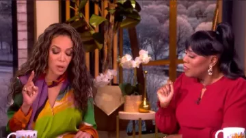Ulla Johnson Helen Frankenthaler Critique Silk Scarf Dress worn by Sunny Hostin as seen in The View on March 10, 2026