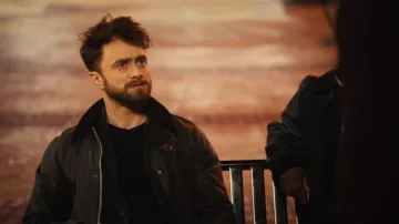 Barbour Ashby Waxed Cotton Jacket worn by Arthur Tobin (Daniel Radcliffe) as seen in The Fall and Rise of Reggie Dinkins (S01E01)