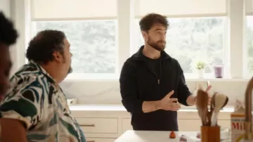J Crew Heritage Cotton Quarter Zip Sweater worn by Arthur Tobin (Daniel Radcliffe) as seen in The Fall and Rise of Reggie Dinkins (S01E02)