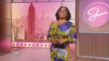 Desigual Floral Print Long Sleeve Midi Dress worn by Sherri Shepherd as seen in Sherri on March 11, 2026