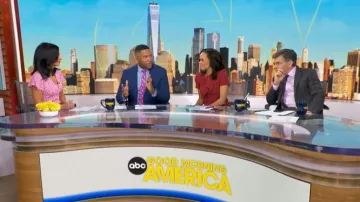 Diane von Furstenberg Vestido Cecilia llevado por Tara Narula visto en Good Morning America el 11 de marzo de 2026