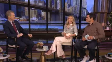 Celine Romy Shirt worn by Kelly Ripa as seen in LIVE with Kelly and Mark on March 5, 2026