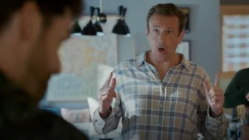 Camisa de franela de cuadros Rails Lennox que lleva Jimmy (Jason Segel) como se ve en Shrinking (S03E07)