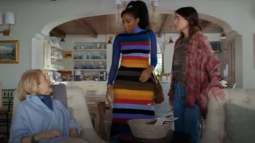 Clare V Mylar Heart Charm worn by Gaby (Jessica Williams) as seen in Shrinking(S03E07)