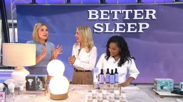Ceinture en cuir déhanche Hollyhock portée par Dria Murphy vue dans Today with Jenna & Sheinelle le 12 mars 2026