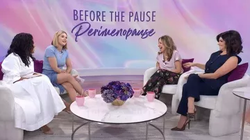 Pantalones vaqueros Veronica Beard Tani usados por Tamsen Fadal como se ve en Today with Jenna & Sheinelle el 12 de marzo de 2026