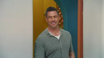 Camisa de punto Reiss usada por Jesse Palmer vista en Bachelor Mansion Takeover (S01E01)