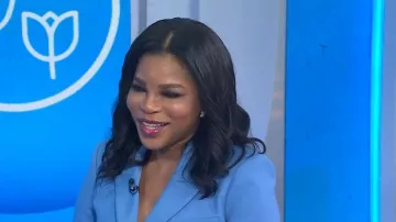 Chaqueta Dickey de Veronica Beard Izara llevada por Michelle Henry vista en Today el 16 de marzo de 2026