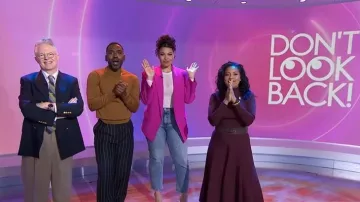 Le blazer taillé Attico Glen porté par Jordin Sparks tel que vu dans Today with Jenna & Sheinelle le 16 mars 2026