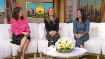 Vestido Et Ochs Tate llevado por Rhiannon Ally visto en Good Morning America el 12 de marzo de 2026