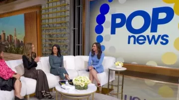 Christian Louboutin Kate 100 Patent Leather Pumps worn by Hanna A. Battah as seen in Good Morning America on March 12, 2026