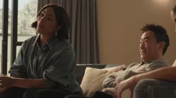 AllSaints Nancy Denim Shirt worn by Athena Grant (Angela Bassett) as seen in 9-1-1 (S09E13)
