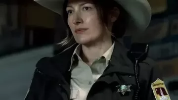 Lanterns Jacket worn by Sheriff Kerry (Kelly Macdonald) as seen in Lanterns