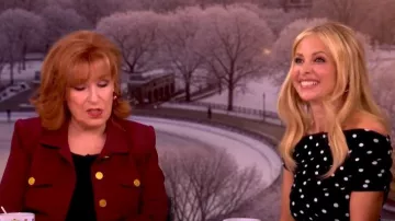 Vestido Maxi de Autorretrato de Lunares llevado por Sarah Michelle Gellar, visto en The View el 17 de marzo de 2026