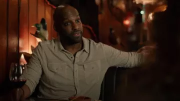 John Varvatos Avron Avron Slub Coton Organic Knit Snap-Up Western, chemise western portée par (Colin Lawrence) telle que vue dans Virgin River (S07E04)
