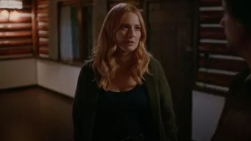 Farmers Market Belted Cardigan Sweater worn by Melinda Monroe (Alexandra Breckenridge) as seen in Virgin River (S07E06)