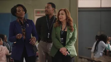 Chaqueta Dickey de Veronica Beard Miller llevada por Melissa Schemmenti (Lisa Ann Walter) vista en Abbott Elementary (S05E16)