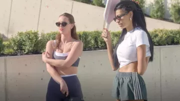 Pantalones cortos Superdown Demia que lleva Layla Taylor como se ve en Las vidas secretas de las esposas mormonas (S04E07)