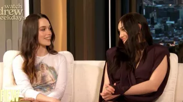 Mugler Long Sleeve Mini Dress worn by Lola Tung as seen in The Drew Barrymore Show on  March 23, 2026