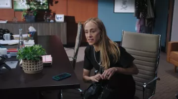 Chloe Marcie Embellished Leather Ballet Flats in Black worn by Teddy Altman (Kim Raver) as seen in Grey's Anatomy (S22E14)
