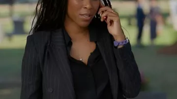 Shrinking S3 Jessica Williams Black Blazer worn by Gaby (Jessica Williams) in Shrinking
