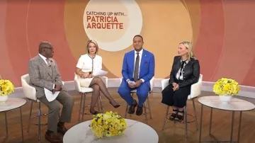 Robe Sandro Nava portée par Dylan Dreyer telle que vue dans Today le 25 mars 2026