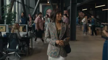 Etro Paisley Print Blazer worn by Eleanor (Kerry Washington) as seen in Imperfect Women (S01E03)