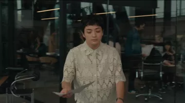 Frame Lace Button Up Shirt worn by Olivia (Tess Aubert) as seen in Imperfect Women (S01E03)
