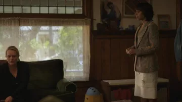 Wales Bonner Triumph Embroidered Skirt worn by Eleanor (Kerry Washington) as seen in Imperfect Women (S01E03)