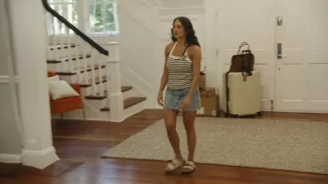 Levi's Icon Mid Rise Raw Hem Denim Micro Mini Skirt worn by Dara Levitan as seen in Summer House (S10E08)