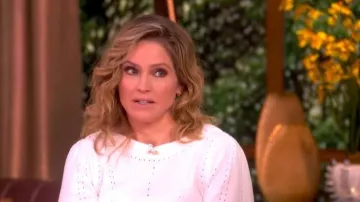 Jersey de cuello barco de Veronica Beard Rhennan llevado por Sara Haines, tal como se ve en The View el 26 de marzo de 2026