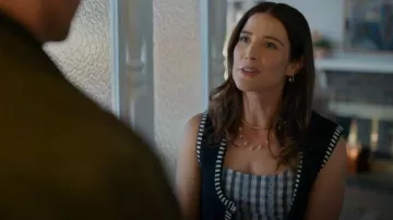Ba&sh Gustave Sleeveless Vest worn by Sofi (Cobie Smulders) as seen in Shrinking(S03E08)