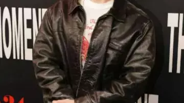 The Moment Dylan Minnette Leather Jacket worn by (Dylan Minnette) in The Moment